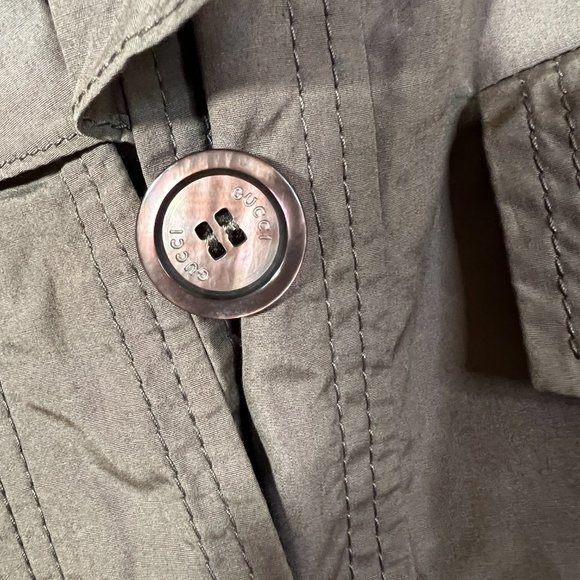 Gucci Vintage Jacket Cotton Buckle New Old Stock - Picture 7 of 16